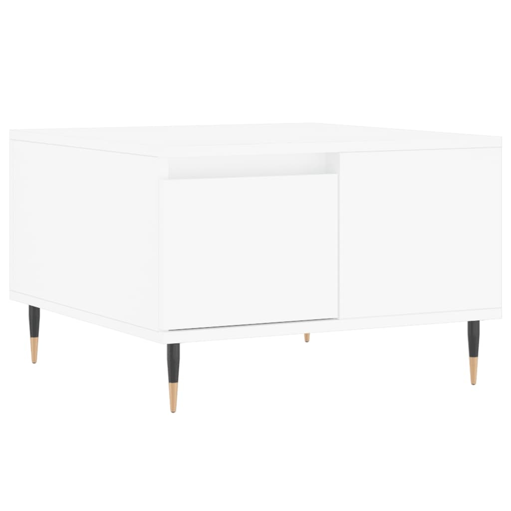 VidaXL Salontafel 55x55x36,5 cm bewerkt hout wit
