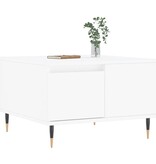 VidaXL Salontafel 55x55x36,5 cm bewerkt hout wit