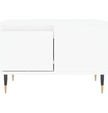 VidaXL Salontafel 55x55x36,5 cm bewerkt hout wit