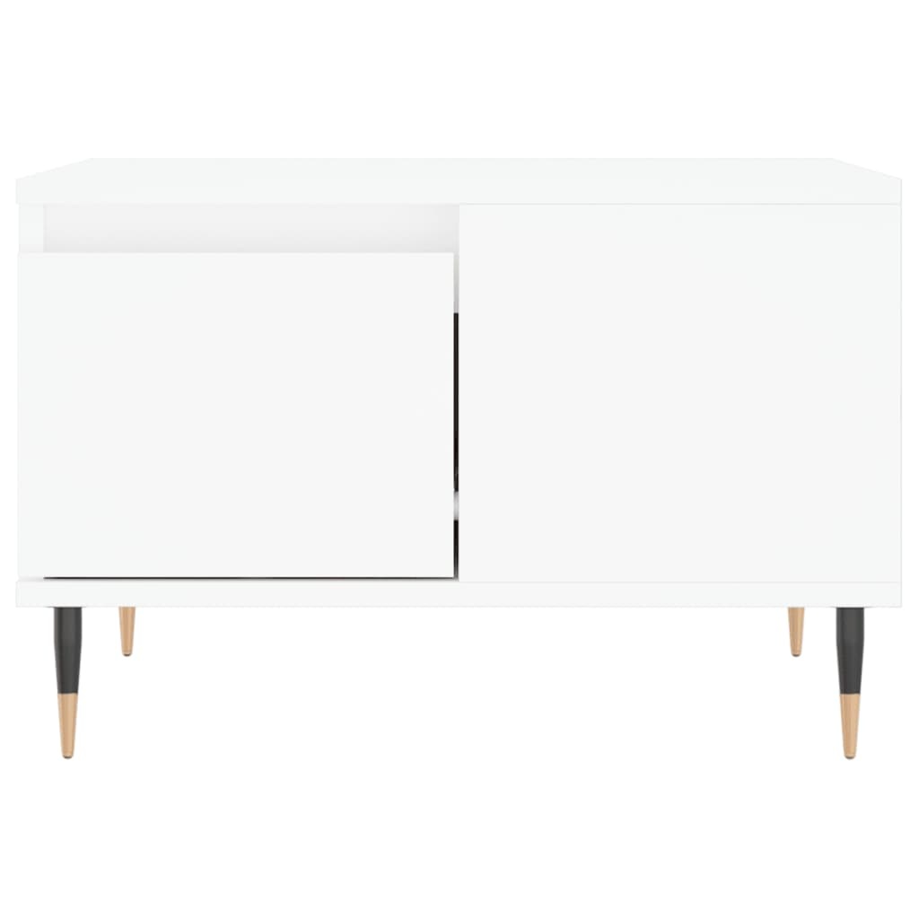 VidaXL Salontafel 55x55x36,5 cm bewerkt hout wit