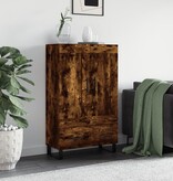VidaXL Hoge kast 69,5x31x115 cm bewerkt hout gerookt eikenkleurig