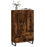 vidaXL Hoge kast 69,5x31x115 cm bewerkt hout gerookt eikenkleurig