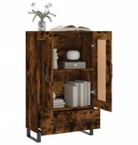 VidaXL Hoge kast 69,5x31x115 cm bewerkt hout gerookt eikenkleurig