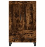 vidaXL Hoge kast 69,5x31x115 cm bewerkt hout gerookt eikenkleurig