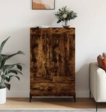 VidaXL Hoge kast 69,5x31x115 cm bewerkt hout gerookt eikenkleurig