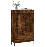 VidaXL Hoge kast 69,5x31x115 cm bewerkt hout gerookt eikenkleurig