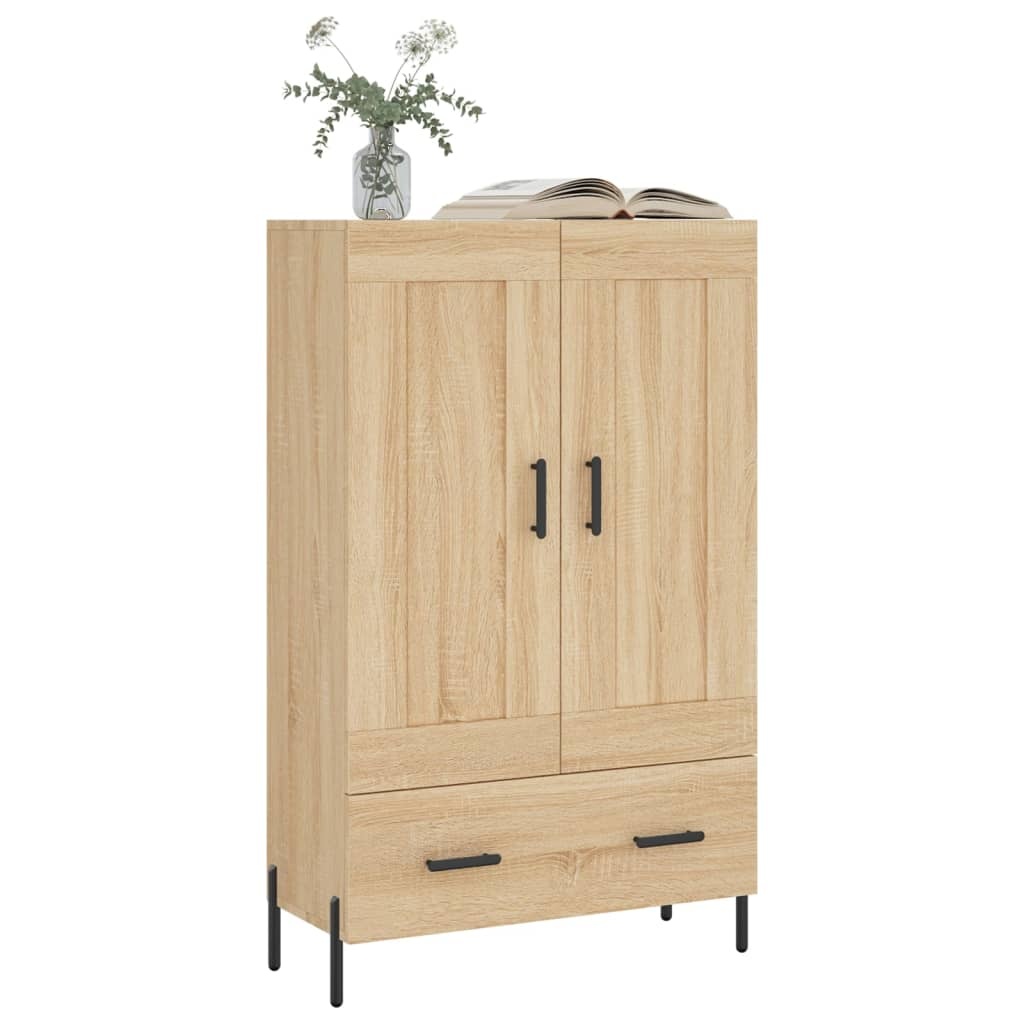VidaXL Hoge kast 69,5x31x115 cm bewerkt hout sonoma eikenkleurig