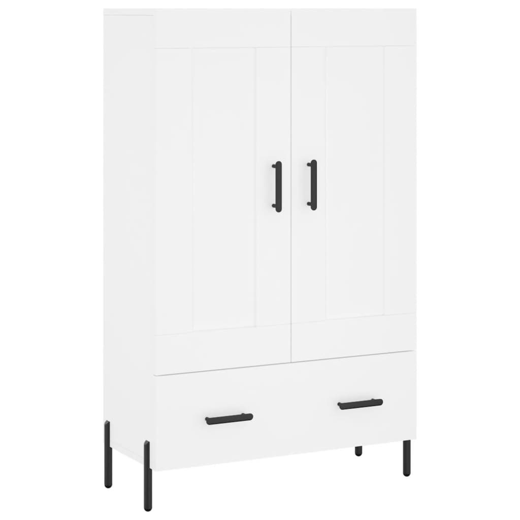 VidaXL Hoge kast 69,5x31x115 cm bewerkt hout wit