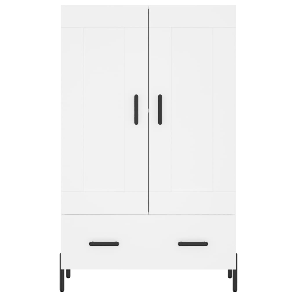 VidaXL Hoge kast 69,5x31x115 cm bewerkt hout wit