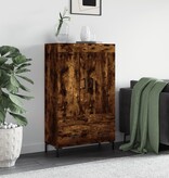 VidaXL Hoge kast 69,5x31x115 cm bewerkt hout gerookt eikenkleurig