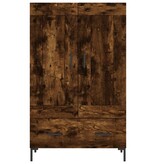 VidaXL Hoge kast 69,5x31x115 cm bewerkt hout gerookt eikenkleurig