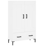 VidaXL Hoge kast 69,5x31x115 cm bewerkt hout wit