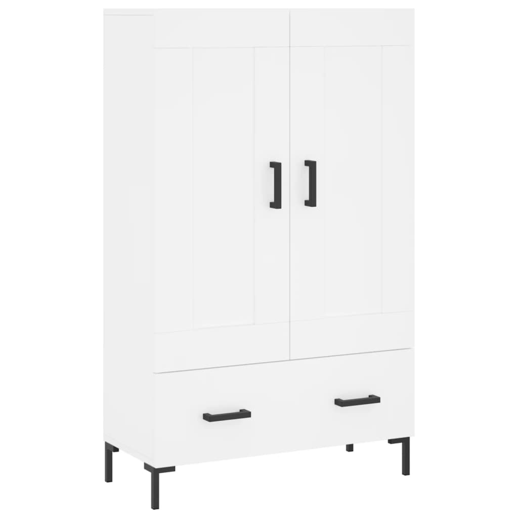 VidaXL Hoge kast 69,5x31x115 cm bewerkt hout wit