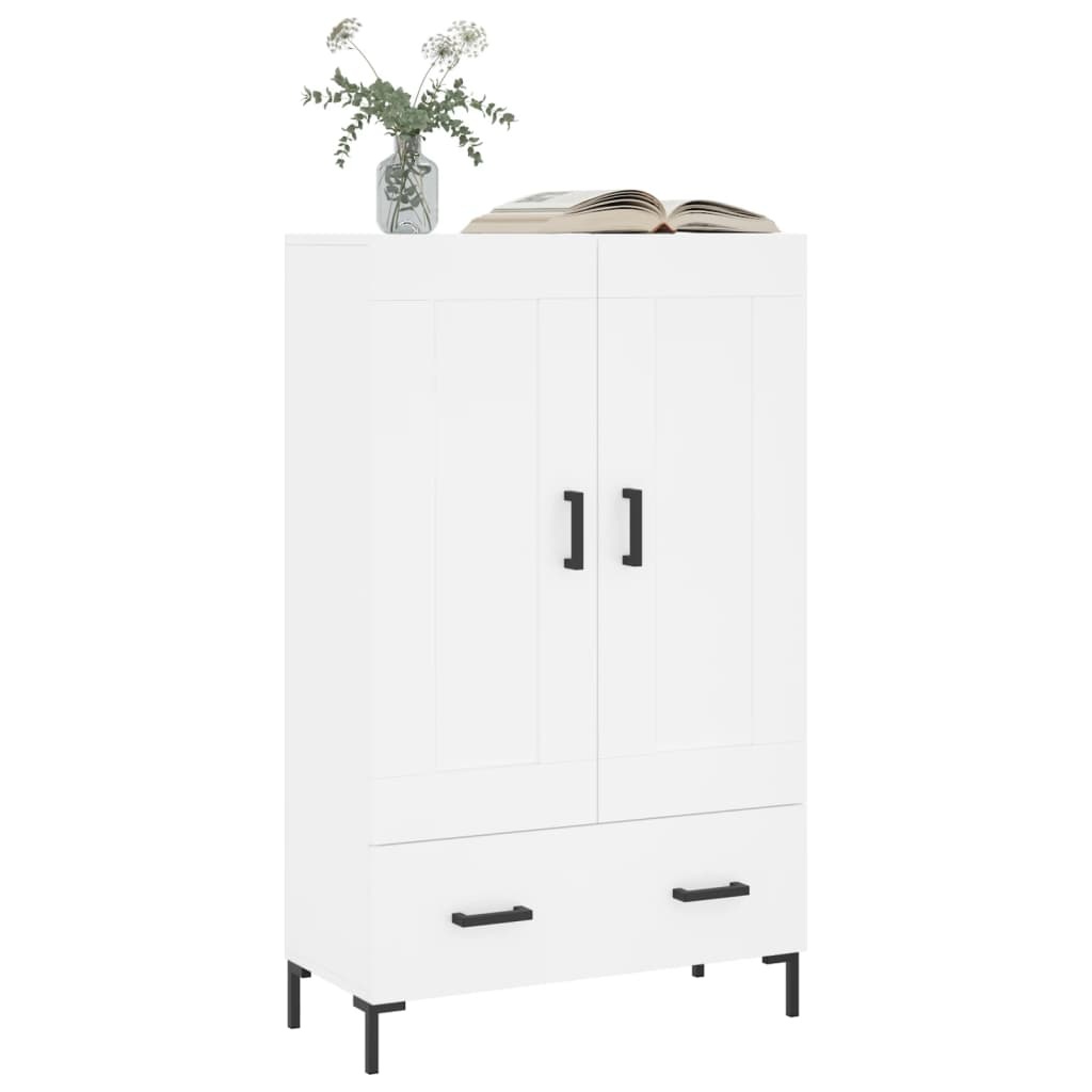 VidaXL Hoge kast 69,5x31x115 cm bewerkt hout wit