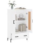 VidaXL Hoge kast 69,5x31x115 cm bewerkt hout wit