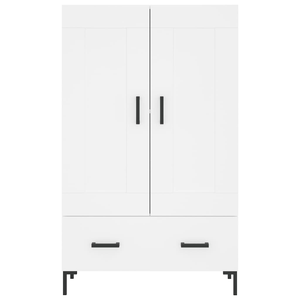 VidaXL Hoge kast 69,5x31x115 cm bewerkt hout wit
