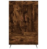 VidaXL Hoge kast 69,5x31x115 cm bewerkt hout gerookt eikenkleurig