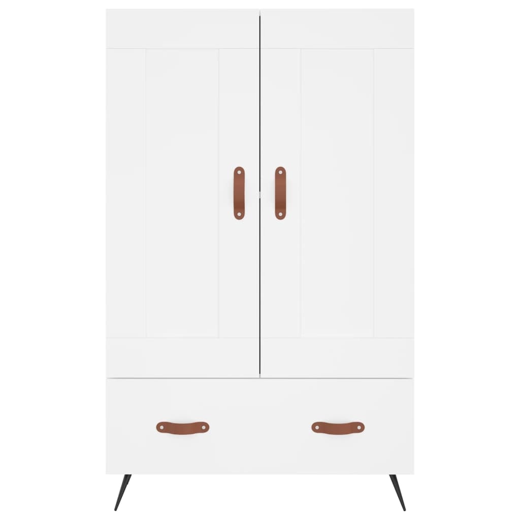 VidaXL Hoge kast 69,5x31x115 cm bewerkt hout wit