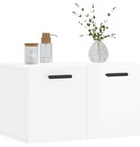 VidaXL Wandkast 60x36,5x35 cm bewerkt hout hoogglans wit