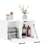 VidaXL Wandkast 60x36,5x35 cm bewerkt hout hoogglans wit