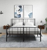 VidaXL Nachtkastjes 2 st wandgemonteerd 35x35x20 cm gerookt eikenkleur