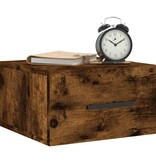 VidaXL Nachtkastjes 2 st wandgemonteerd 35x35x20 cm gerookt eikenkleur
