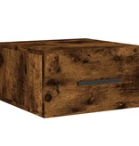 VidaXL Nachtkastjes 2 st wandgemonteerd 35x35x20 cm gerookt eikenkleur