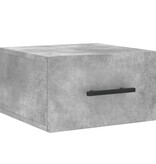 VidaXL Nachtkastje wandgemonteerd 35x35x20 cm betongrijs