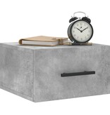 VidaXL Nachtkastje wandgemonteerd 35x35x20 cm betongrijs