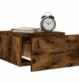 VidaXL Nachtkastjes 2 st wandgemonteerd 35x35x20 cm gerookt eikenkleur