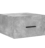 VidaXL Nachtkastje wandgemonteerd 35x35x20 cm betongrijs