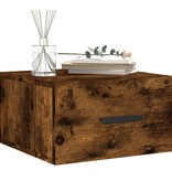 VidaXL Nachtkastjes 2 st wandgemonteerd 35x35x20 cm gerookt eikenkleur