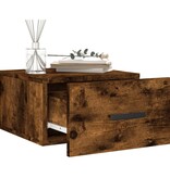 VidaXL Nachtkastjes 2 st wandgemonteerd 35x35x20 cm gerookt eikenkleur