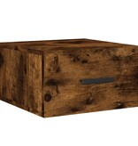 VidaXL Nachtkastje wandgemonteerd 35x35x20 cm gerookt eikenkleurig