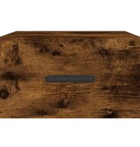 VidaXL Nachtkastje wandgemonteerd 35x35x20 cm gerookt eikenkleurig