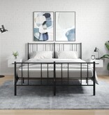 VidaXL Nachtkastjes 2 st wandgemonteerd 35x35x20 cm hoogglans wit