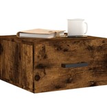 VidaXL Nachtkastjes 2 st wandgemonteerd 35x35x20 cm gerookt eikenkleur