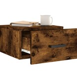 VidaXL Nachtkastjes 2 st wandgemonteerd 35x35x20 cm gerookt eikenkleur