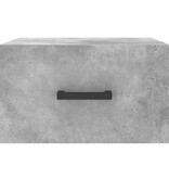 VidaXL Nachtkastje wandgemonteerd 35x35x20 cm betongrijs