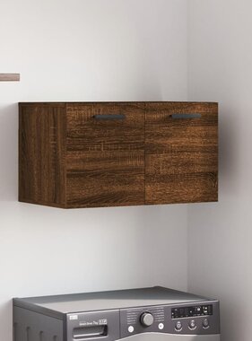 VidaXL Wandkast 60x36,5x35 cm bewerkt hout bruineikenkleurig