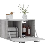 VidaXL Wandkast 60x36,5x35 cm bewerkt hout grijs sonoma eikenkleurig