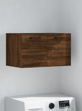 VidaXL Wandkast 60x36,5x35 cm bewerkt hout bruineikenkleurig