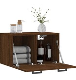 VidaXL Wandkast 60x36,5x35 cm bewerkt hout bruineikenkleurig