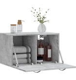 VidaXL Wandkast 60x36,5x35 cm bewerkt hout betongrijs