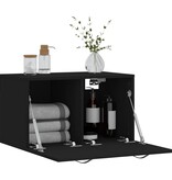 VidaXL Wandkast 60x36,5x35 cm bewerkt hout zwart