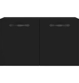 VidaXL Wandkast 60x36,5x35 cm bewerkt hout zwart