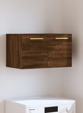 VidaXL Wandkast 60x36,5x35 cm bewerkt hout bruineikenkleurig