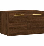 VidaXL Wandkast 60x36,5x35 cm bewerkt hout bruineikenkleurig