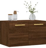 VidaXL Wandkast 60x36,5x35 cm bewerkt hout bruineikenkleurig