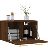 VidaXL Wandkast 60x36,5x35 cm bewerkt hout bruineikenkleurig